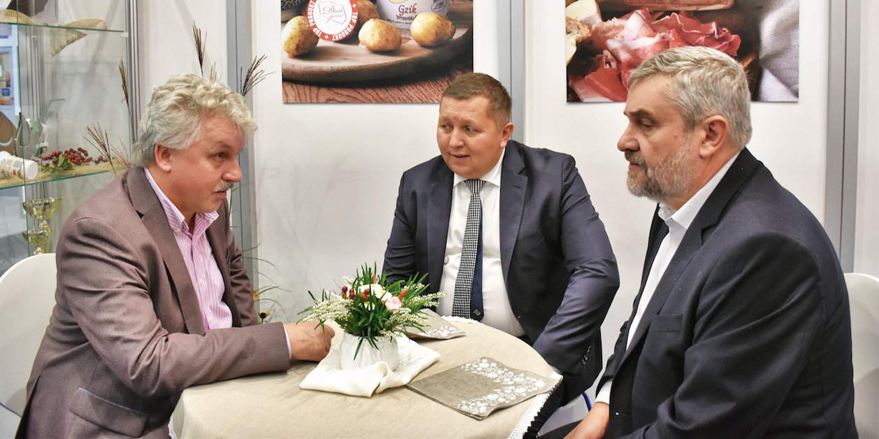 Dariusz Goliński – prezes zarządu SM Września w rozmowie z ministrem rolnictwa