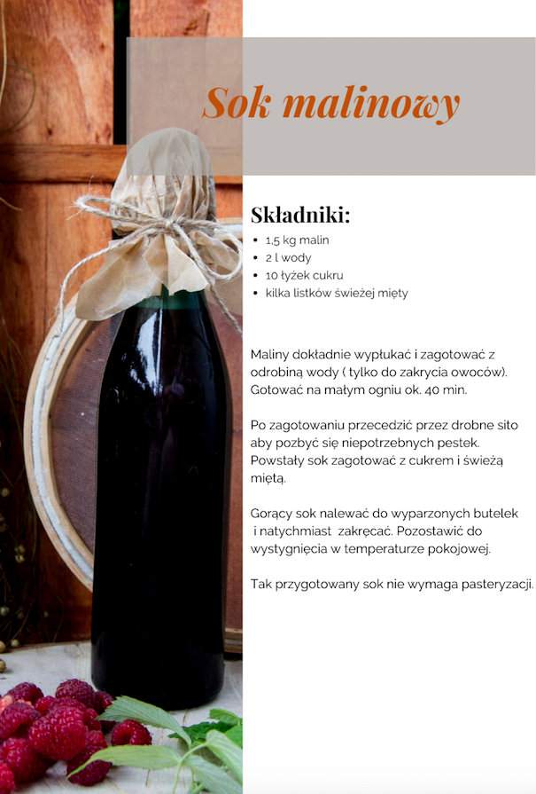 Tak wygląda jedna ze stron internetowej publikacji kulinarnej koła gospodyń w Kobylnicy Ruskiej