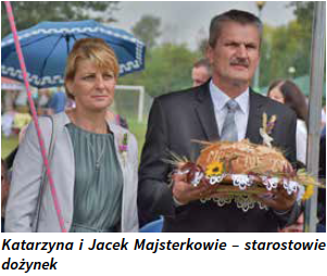 Katarzyna i Jacek Majsterkowie – starostowie dożynek