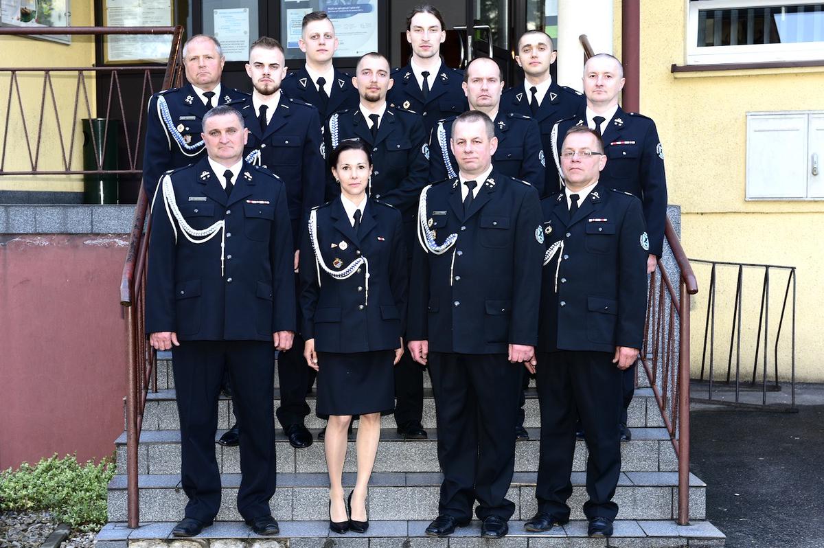 Członkowie Zarządu i Komisji Rewizyjnej OSP w Głębowicach na czele z prezes Ewą Kasperek