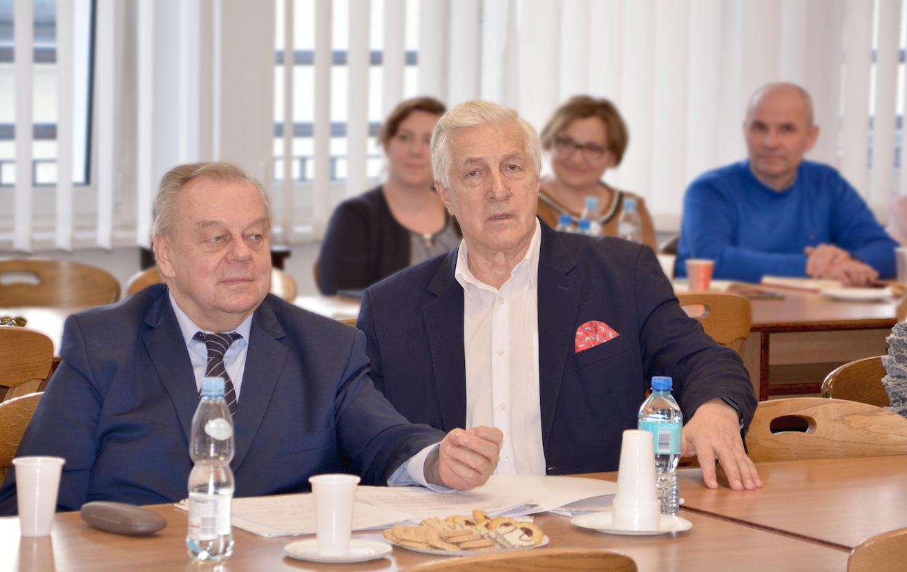 Od lewej: Ryszard Masalski – przewodniczący komisji problemowo-gospodarczej rady KZSM, Waldemar Broś – prezes KZSM