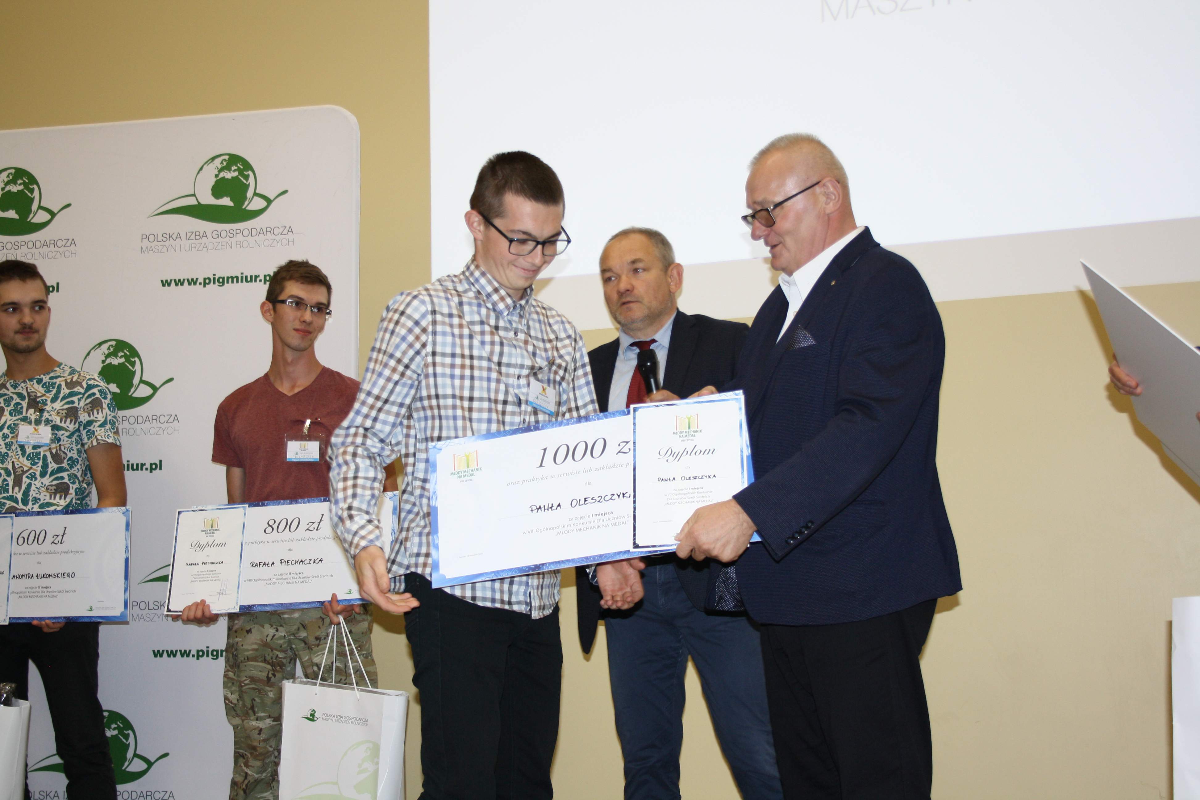 Paweł Oleszczyk wygrał konkurs Młody Mechanik na Medal