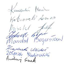 podpisy członków RN SM Mlekpolu